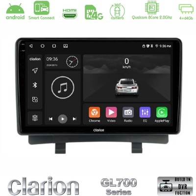 Clarion GL700 Series 8Core Android ClarionOS 4+64GB Opel Zafira Navigation Multimedia Tablet 9" Με Carplay & Android Auto