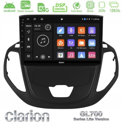 Clarion GL700 Lite Series 8Core Android ClarionOS 6+128GB Ford Transit Courier 2015-2023 Navigation Multimedia Tablet 9" Με Carp