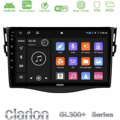 Clarion GL300+ Series 4Core Android ClarionOS 4+64GB Toyota RAV4 Navigation Multimedia Tablet 9" Clarion GL300+ Series 4Core Android ClarionOS 4+64GB Toyota RAV4 Navigation Multimedia Tablet 9"