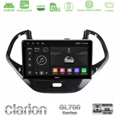 Clarion GL700 Series 8Core Android ClarionOS 4+64GB Ford KA 2016-2020 Navigation Multimedia Tablet 9" Με Carplay & Android Auto