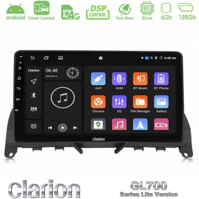 Clarion GL700 Lite Series 8Core Android ClarionOS 6+128GB Mercedes C-Class W204 2008-2011 Navigation Multimedia Tablet 9" Με Car