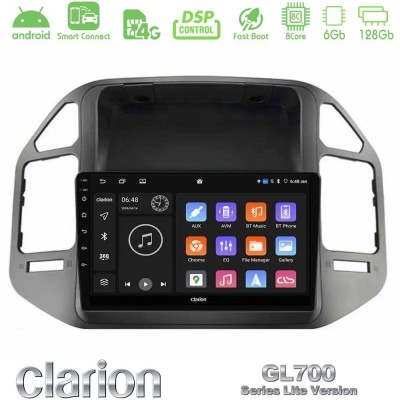 Clarion GL700 Lite Series 8Core Android ClarionOS 6+128GB Mitsubishi Pajero 2002-2006 Navigation Multimedia Tablet 9" Με Carplay