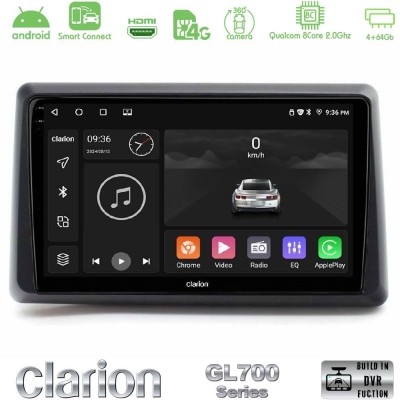 Clarion GL700 Series 8Core Android ClarionOS 4+64GB Renault Express 2020-2025 Navigation Multimedia Tablet 9" Με Carplay & Andro