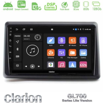 Clarion GL700 Lite Series 8Core Android ClarionOS 6+128GB Renault Express 2020-2025 Navigation Multimedia Tablet 9" Με Carplay & Clarion GL700 Lite Series 8Core Android ClarionOS 6+128GB Renault Express 2020-2025 Navigation Multimedia Tablet 9" Με Carplay &
