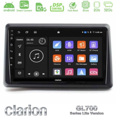 Clarion GL700 Lite Series 8Core Android ClarionOS 2+32GB Renault Express 2020-2025 Navigation Multimedia Tablet 9" Με Carplay & 