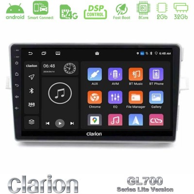 Clarion GL700 Lite Series 8Core Android ClarionOS 2+32GB Toyota Verso 2009-2018 Navigation Multimedia Tablet 9" Με Carplay & And