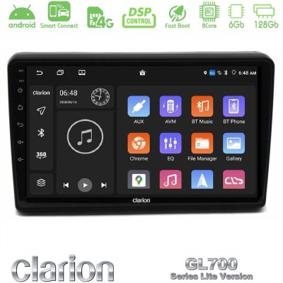 Clarion GL700 Lite Series 8Core Android ClarionOS 6+128GB Citroen C5 2008-2019 Navigation Multimedia Tablet 10" Με Carplay & And