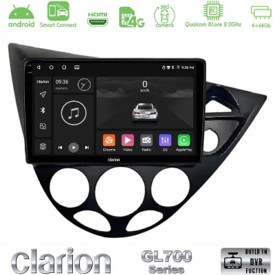 Clarion GL700 Series 8Core Android ClarionOS 4+64GB Ford Focus 1999-2004 (RHD) Navigation Multimedia Tablet 9" Με Carplay & Andr
