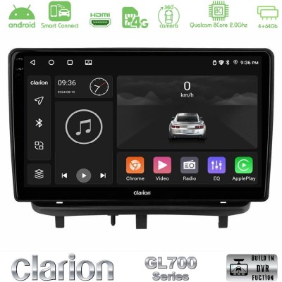 Clarion GL700 Series 8Core Android ClarionOS 4+64GB Opel Corsa D 2006-2014 Navigation Multimedia Tablet 9" Με Carplay & Android 