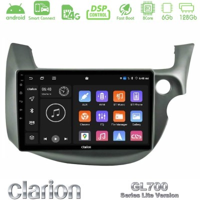 Clarion GL700 Lite Series 8Core Android ClarionOS 6+128GB Honda Jazz (Fit) 2009-2013 RHD Navigation Multimedia Tablet 10" Με Car
