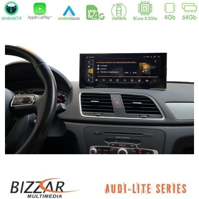 Bizzar Lite Series Audi Q3 (8U) 2011-2018 Android14 8Core (4+64GB) Navigation Multimedia 10.25"