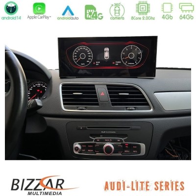 Bizzar Lite Series Audi Q3 (8U) 2011-2018 Android14 8Core (4+64GB) Navigation Multimedia 10.25"