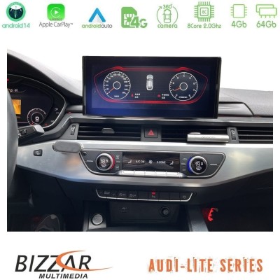 Bizzar Lite Series Audi A4/A5 (B9) 2016- Android14 8Core (4+64GB) Navigation Multimedia 10.25"