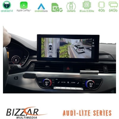 Bizzar Lite Series Audi A4/A5 (B9) 2016- Android14 8Core (4+64GB) Navigation Multimedia 10.25"