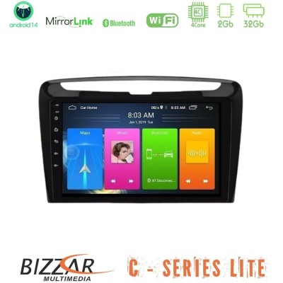 Bizzar C Series Lite 4Core Android14 2+32GB Lancia Ypsilon 2011-2015 Navigation Multimedia Tablet 9"