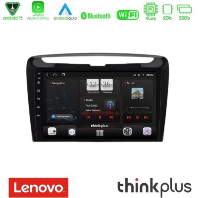 Lenovo Thinkplus Series 4Core Android15 2+32GB Lancia Ypsilon 2011-2015 Navigation Multimedia Tablet 9" Με Carplay & Android Aut