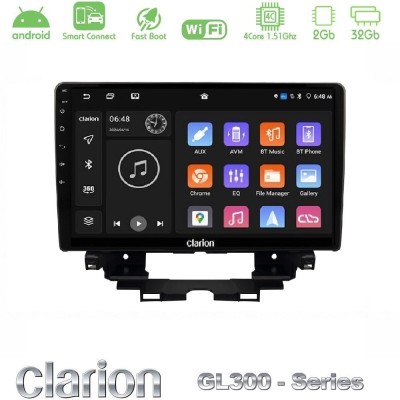 Clarion GL300 Series 4Core Android ClarionOS 2+32GB Renault Kangoo / Nissan Townstar 2022- Navigation Multimedia Tablet 10" Με C