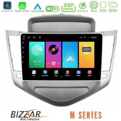 Bizzar M Series 8Core Android16 2+32GB Chevrolet Cruze 2009-2012 Navigation Multimedia Tablet 9"