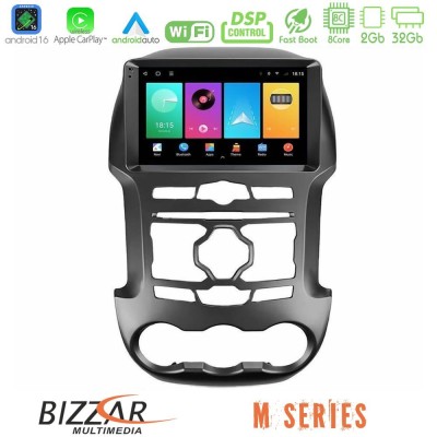 Bizzar M Series 8Core Android16 2+32GB Ford Ranger 2012-2016 Navigation Multimedia Tablet 9"