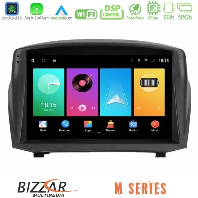 Bizzar M Series 8Core Android16 2+32GB Ford Fiesta 2008-2012 Navigation Multimedia Tablet 9" (Oem Style)