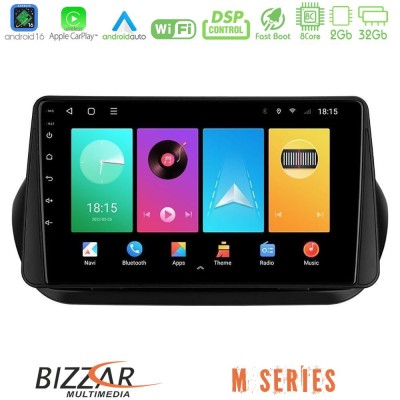 Bizzar M Series 8Core Android16 2+32GB Fiat Fiorino/Citroen Nemo/Peugeot Bipper Navigation Multimedia Tablet 10"