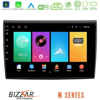Bizzar M Series 8Core Android16 2+32GB Fiat Bravo Navigation Multimedia Tablet 9"