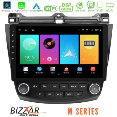 Bizzar M Series 8Core Android16 2+32GB Honda Accord 2002-2008 Navigation Multimedia Tablet 10"