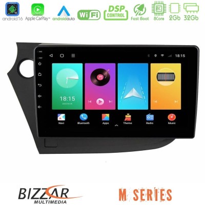 Bizzar M Series 8Core Android16 2+32GB Honda Insight 2009-2015 Navigation Multimedia Tablet 9"