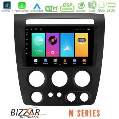 Bizzar M Series 8Core Android16 2+32GB Hummer H3 2005-2009 Navigation Multimedia Tablet 9"