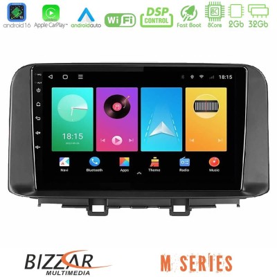 Bizzar M Series 8Core Android16 2+32GB Hyundai Kona 2018-2023 Navigation Multimedia Tablet 10"