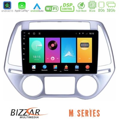 Bizzar M Series 8Core Android16 2+32GB Hyundai i20 2012-2014 Navigation Multimedia Tablet 9"