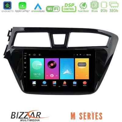 Bizzar M Series 8Core Android16 2+32GB Hyundai i20 2014-2018 Navigation Multimedia Tablet 9"