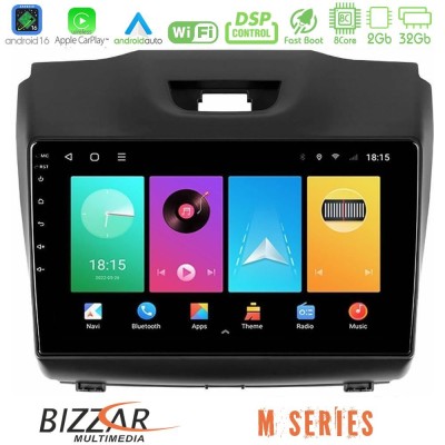 Bizzar M Series 8Core Android16 2+32GB Isuzu D-MAX 2012-2019 Navigation Multimedia Tablet 9"