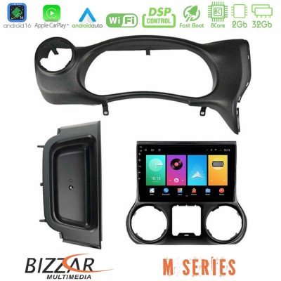Bizzar M Series 8Core Android16 2+32GB Jeep Wrangler 2014-2017 Navigation Multimedia Tablet 10"