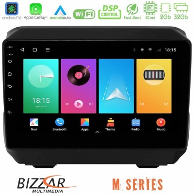 Bizzar M Series 8Core Android16 2+32GB Jeep Wrangler 2018- Navigation Multimedia Tablet 9"
