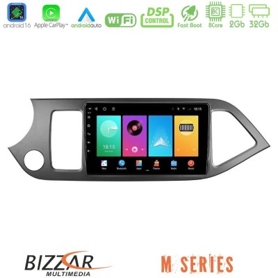 Bizzar M Series 8Core Android16 2+32GB Kia Picanto Navigation Multimedia Tablet 9"