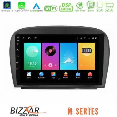 Bizzar M Series 8Core Android16 2+32GB Mercedes SL Class 2005-2011 Navigation Multimedia Tablet 9"
