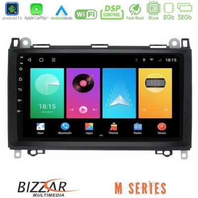 Bizzar M Series 8Core Android16 2+32GB Mercedes A/B/Vito/Sprinter Class Navigation Multimedia Tablet 9"