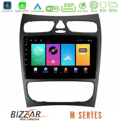 Bizzar M Series 8Core Android16 2+32GB Mercedes CLK Class W209 2000-2004 Navigation Multimedia Tablet 9"