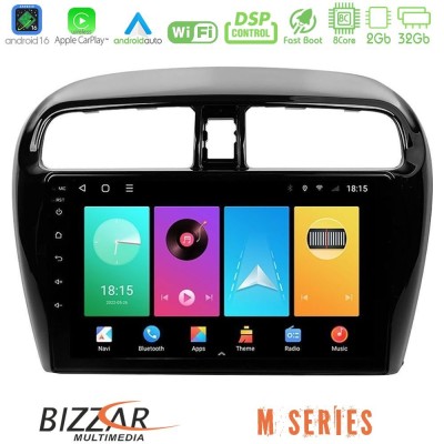 Bizzar M Series 8Core Android16 2+32GB Mitsubishi Space Star 2013-2016 Navigation Multimedia Tablet 9"
