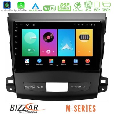 Bizzar M Series 8Core Android16 2+32GB Mitsubishi Outlander/Citroen C-Crosser/Peugeot 4007 Navigation Multimedia Tablet 9"