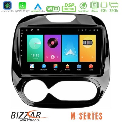 Bizzar M Series 8Core Android16 2+32GB Renault Captur 2013-2019 (Auto AC) Navigation Multimedia Tablet 9"