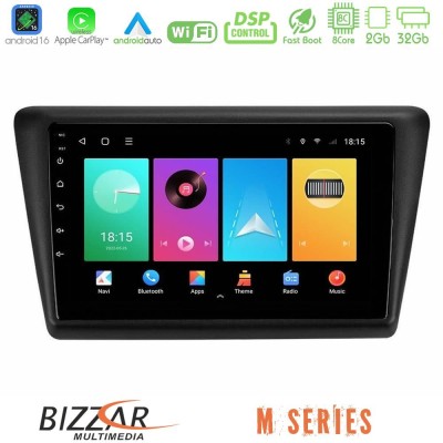Bizzar M Series 8Core Android16 2+32GB Skoda Rapid 2013-2017 Navigation Multimedia Tablet 9"