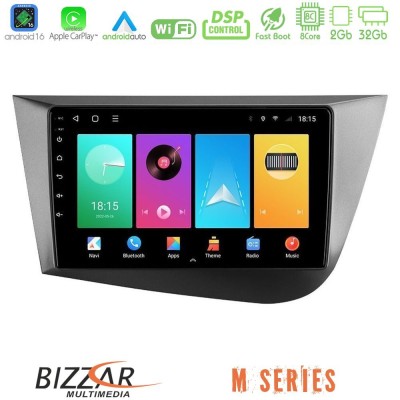 Bizzar M Series 8Core Android16 2+32GB Seat Leon Navigation Multimedia Tablet 9"