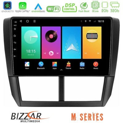 Bizzar M Series 8Core Android16 2+32GB Subaru Forester Navigation Multimedia Tablet 9"