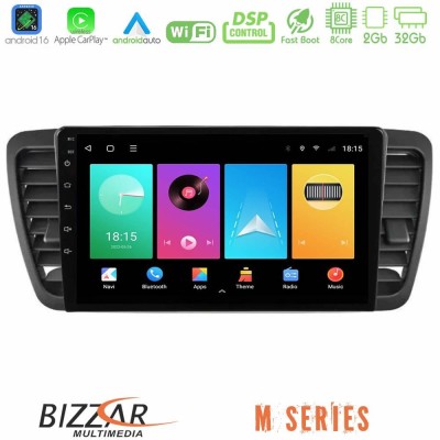 Bizzar M Series 8Core Android16 2+32GB Subaru Legacy/Outback 2002-2008 Navigation Multimedia Tablet 9"