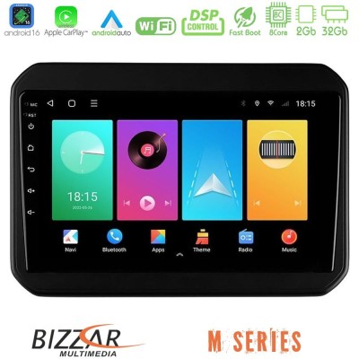 Bizzar M Series 8Core Android16 2+32GB Suzuki Ignis Navigation Multimedia Tablet 9"