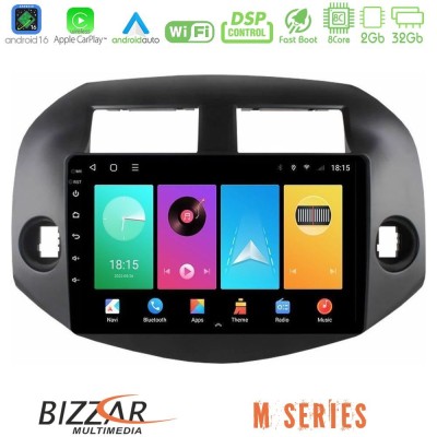 Bizzar M Series 8Core Android16 2+32GB Toyota Rav4 2006-2012 Navigation Multimedia Tablet 10"