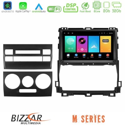Bizzar M Series 8Core Android16 2+32GB Toyota Land Cruiser J120 2002-2009 Navigation Multimedia Tablet 9"