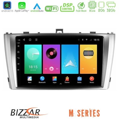 Bizzar M Series 8Core Android16 2+32GB Toyota Avensis T27 Navigation Multimedia Tablet 9"